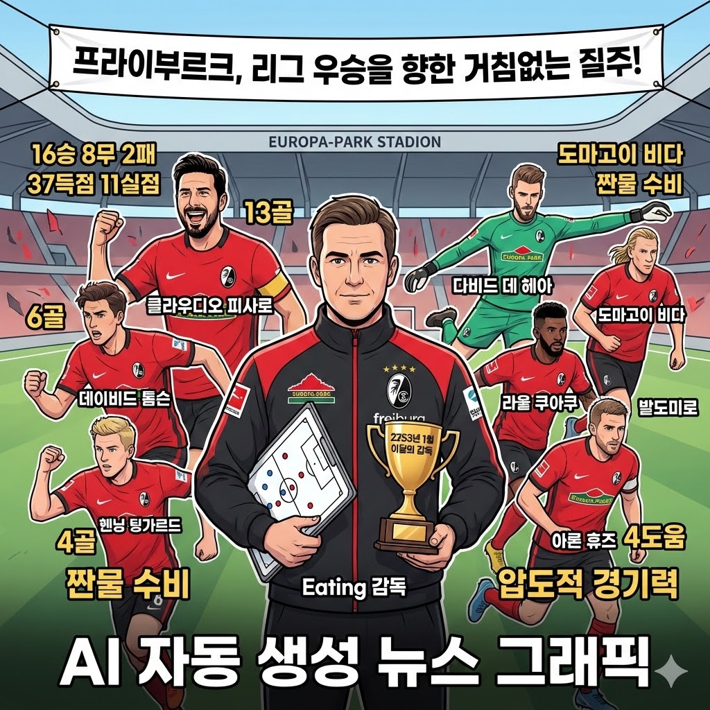 돌풍! 프라이부르크, 우승 DNA 폭발